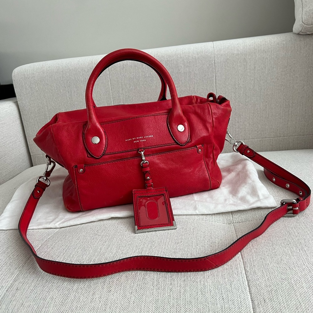 Marc by Marc Jacobs satchel tote with long strap